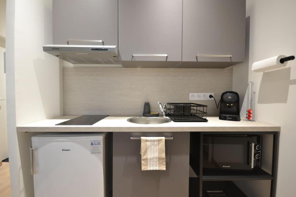 Studio En Residence Privee A 维勒班 外观 照片